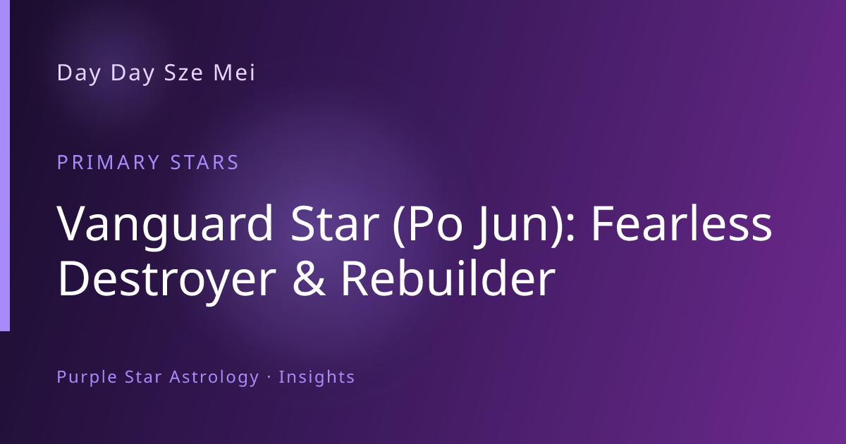 Vanguard Star Meaning: Fearless Destroyer & Rebuilder